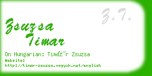 zsuzsa timar business card